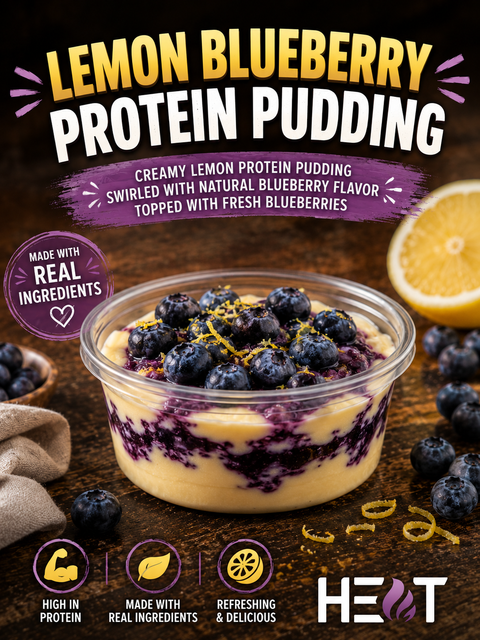 (NEW)Lemon Blueberry Protein Pudding
