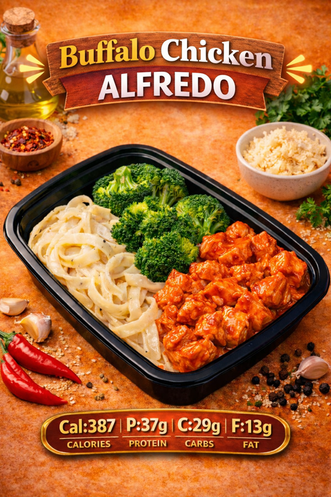 (NEW) Buffalo Chicken Fettuccine Alfredo