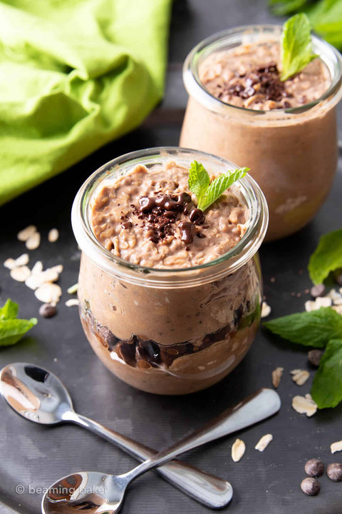 (NEW)Thin Mint Chocolate Protein Oatmeal
