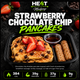 Strawberry Chocolate Chip Pancakes