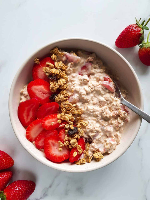 Strawberry Banana Protein Oatmeal