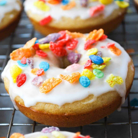 (NEW) Fruity Pebble Protein Donut